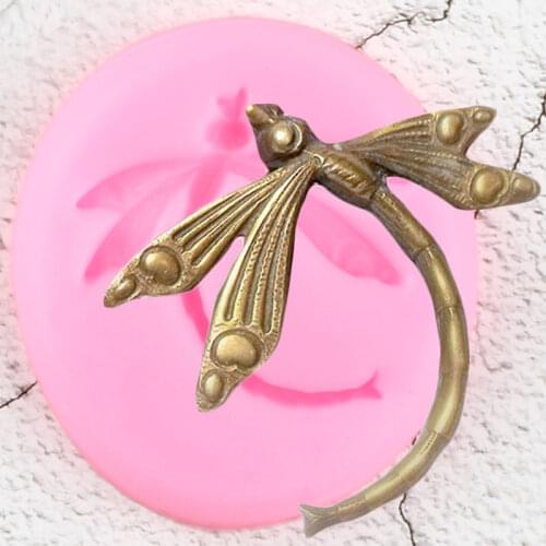 3D Dragonfly Silicone Molds DIY Craft Jewelry Resin Clay Mold Fondant Cake Decorating Tools Candy Clay Chocolate Gumpaste Moulds
