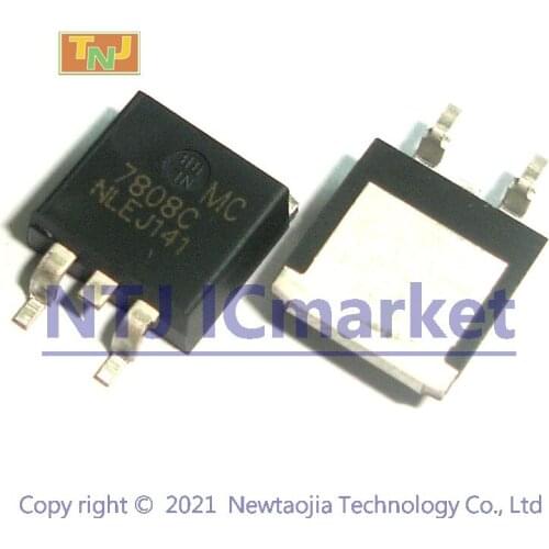 5 PCS MC7808CD TO-263 MC7808 7808C MC7808CD2TR4 Positive Voltage Regulator Transistor
