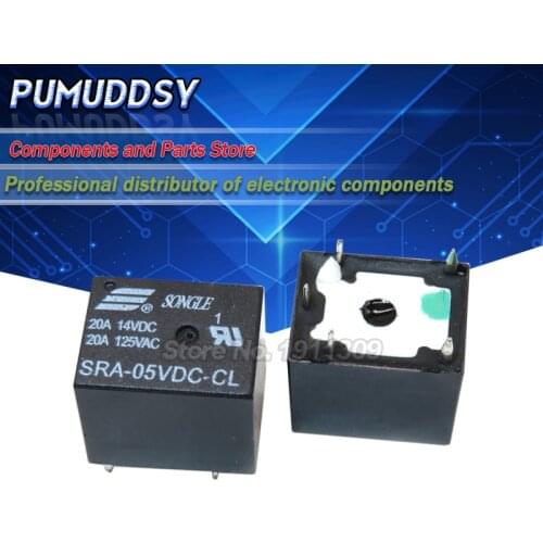 5PCS Relay SRA-05VDC-CL SRA-05VDC SRA-05V SRA-05 relays 5PINS 5V DC High Quality T74