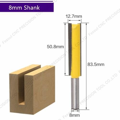 8mm shank-1PCS,CNC Solid carbide milling Cutter,Woodworking router bit,Engraving wood tool,2 flutes straight bit,Trimming knife