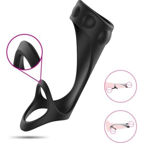 Aixiasia Cock Penis Rings Sex Erotic Toy For Adult Men Gay Delay Ejaculation Semen Lock Delay Ejaculation Male Masturbator