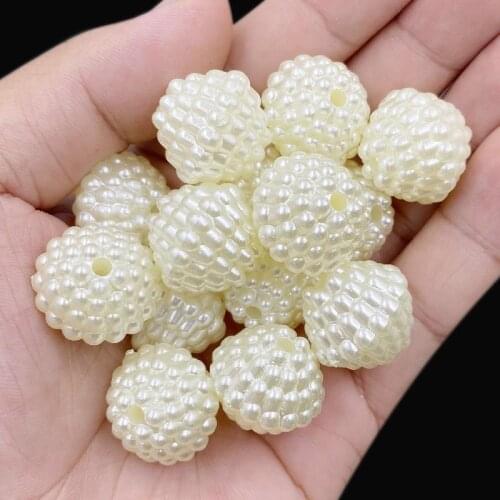 6mm-20mm Bayberry Beads Imitation Pearl Beads Round Loose Beads Acrylic Spacer Beads Fit Europe Bead