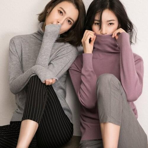 DASSWEI Women Knitted Turtleneck Sweater 2019 New Fashion Autumn Winter Casual Soft Long Sleeve Sweater Pullovers Female Clothes