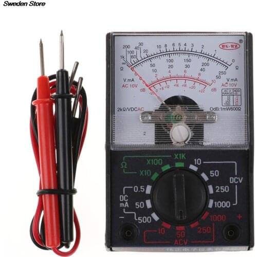 MF-110A Electric Analog Multimeter Multitester Portable Voltmeter Ammeter AC / DC Voltage Current OHM Multi Meter Tester NEW