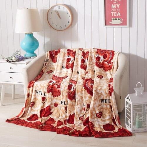 Tulip Blanket 120x200cm High Density Super Soft Flannel Sofa Bed / Bed Sheet / Portable Bedspread / Travel / Shawl / Camping