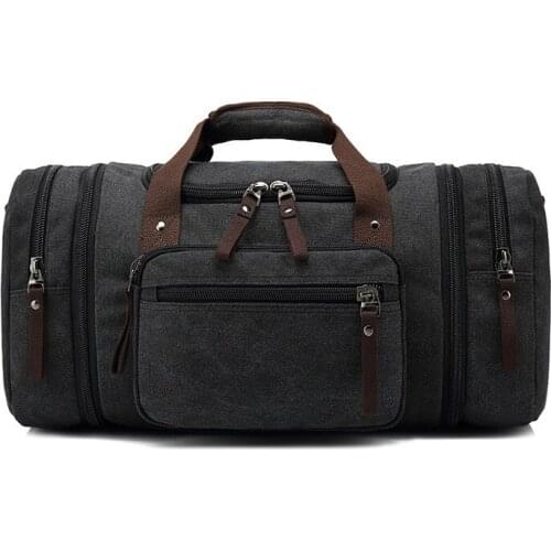 Canvas Travel Tote Bag Large Capacity Portable Yoga Training Leisure Fitness Pack Multi-Function Mens Gym Sports Handbag