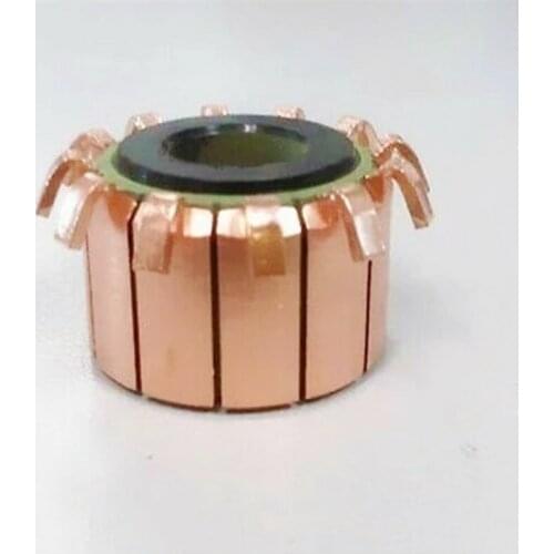 2Pcs/lot 8*23*19.5mm 12P Teeth Copper Hook Type Electrical Motor Commutator CHY-1518-12