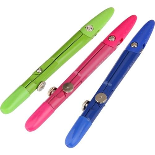 Deli 8607 compasses multicolour divider drawing instruments belt pencils surveying instruments math compasses