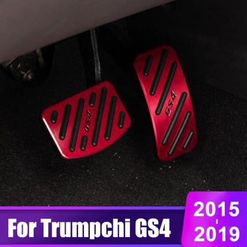 For Trumpchi GS4 2015 2016 2017 2018 2019 Aluminium alloy Car Accelerator Gas Fuel pedal Brake pedal Cover AT Auto Accessories