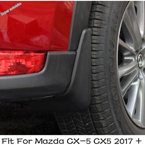 Lapetus Mudguards Mud Flap Flaps Splash Guards Fender Protector Cover Trim Black Fit For Mazda CX-5 CX5 2017 - 2020 Plastic