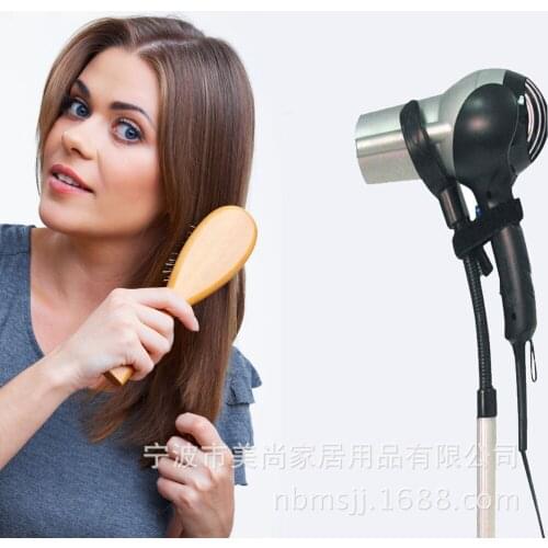 Powerful suction cup hair dryer rack stainless steel hair dryer bracket punch-free 360-degree rotating small god blowing bracket