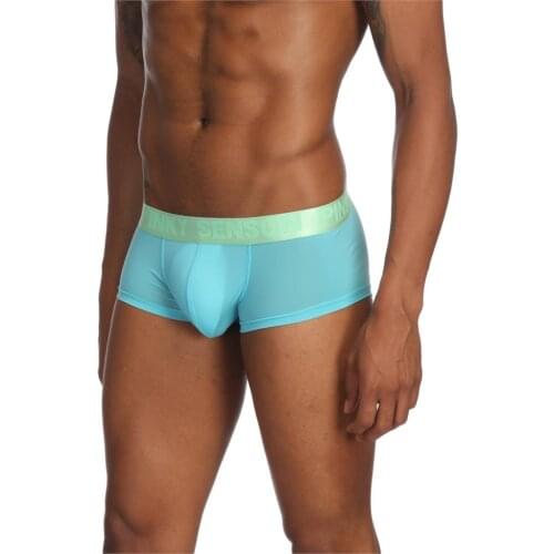 Men Sexy Underwear Gay Mens Boxers Soft Tight Boxershorts Men Comfortable Thin Sexy Boxer Hombre Solid Hombres Ropa