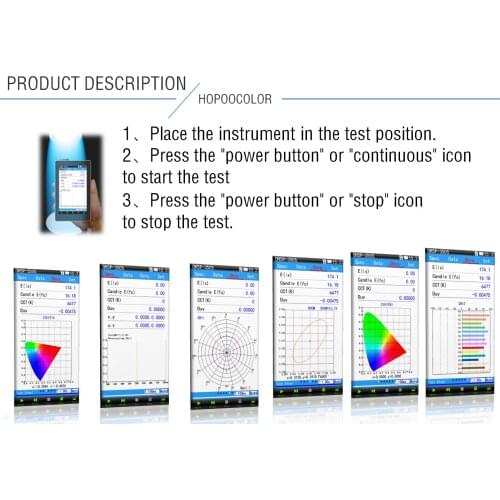 Low Price OHSP350C Spectrometer Portable Light tester CCT CRI Lux spectrum