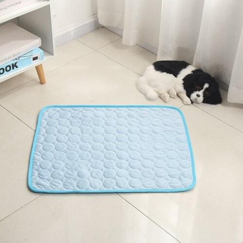 Summer Cooling Breathable Cat Mats Pet Blanket Absorbable Dog Sofa Cushion Bed for Small Medium Large Dogs Cats Supplies