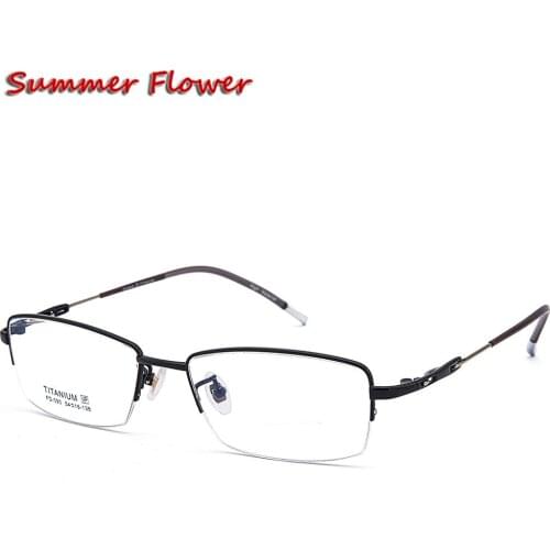 Chashma Gentlemen Pure Titanium Lentes Opticos Gafas Top Quality Titanium Frames Super Light 12 Grams Men Gold Eyeglasses