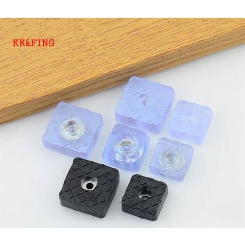KK&FING 10pcs Clear Soft Furniture Chair Table Feet Leg Bottom Non-slip Pads Furniture Sofa Stool Foot Covers Floor Protectors
