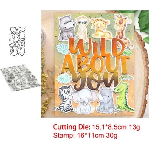Stamp Various Animals Metal Cutting Dies and Stamps for DIY Scrapbooking photo album Decorative Embossing DIY Paper Cards
