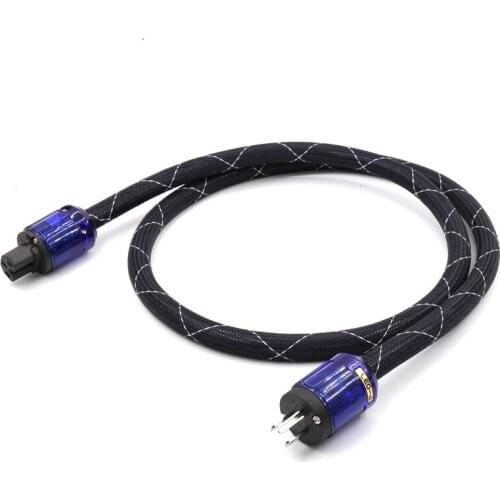 One pieces Power Cable US Power Cord with US Plug Mains Power Cable HIFI Audiophile European AC Power Cable