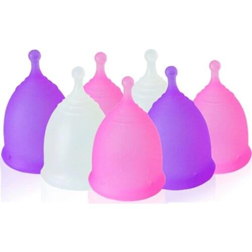 Menstrual Cup Sterilizer Medical Grade Silicone Sterilizing Menstrual Cup Women Lady Period Cup Feminine Hygiene Products