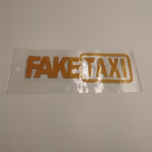 FAKE TAXI Car Stickers Reflective Stickers for Lada Granta Xray Vesta For Kia Rio Solaris Creta For Golf Polo