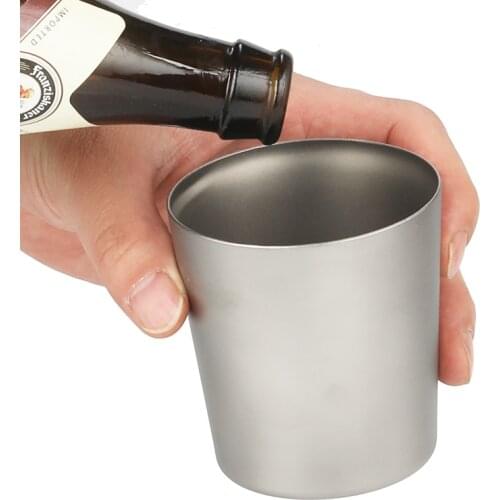 Tiartiasn New Arrival TiartisaDouble Wall Titanium Stacking Beer Mug Outdoor Camping Coffee Water Cup Super Light Travel Cup