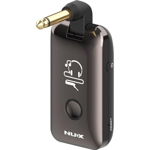 Nux Mighty Plug MP-2 Guitar Headphone Amplug Bass Headphone Amplifier with Cabinet IR Noise Gate Modulation Delay Reverb Effect