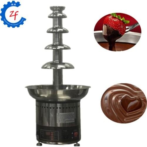 High quality stainless steel chocolate fountain machine self melt 5 tiers wedding christmas chocolate waterfall fondue machine