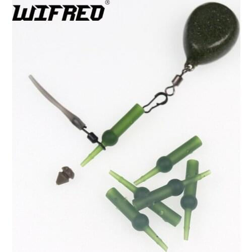 Wifreo 10PCS Rubber Chod/Carp Fishing Heli Buffer Sleeves Protect Line Terminal Tackles Making Rigs Fishing Accessorie