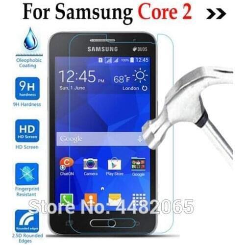Core2 Tempered glass Cover For Samsung Galaxy Core 2 II Dous SM-G355H G355 G3559 Screen Protector protective film Guard