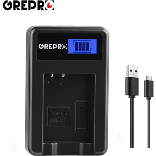 EN-EL12 ENEL12 battery LCD USB Charger for Nikon Coolpix S610 S610c S710 S620 S630 AW100s AW110s AW120s S8000, EN EL12 battery