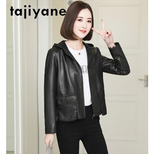Tajiyane Autumn 2020 Real Leather Jacket Women Genuine Sheepskin Coats Woman Sheep Skin Jackets Korean Style Cuero Genuino TN950
