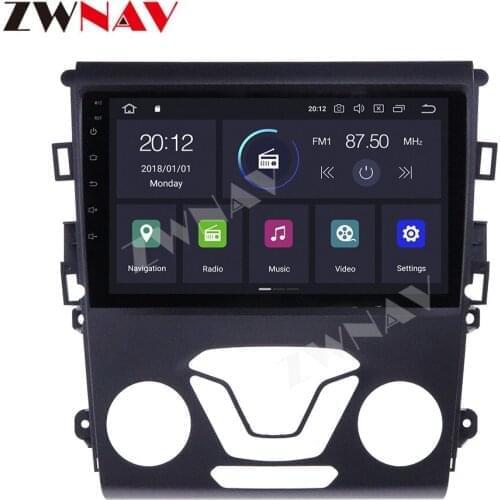 ZWNAV 9" Android 10 4+64G Car Radio GPS Navigation For Ford Mondeo 5 2014-2019 DSP Car Auto Stereo Video Multimedia DVD Player