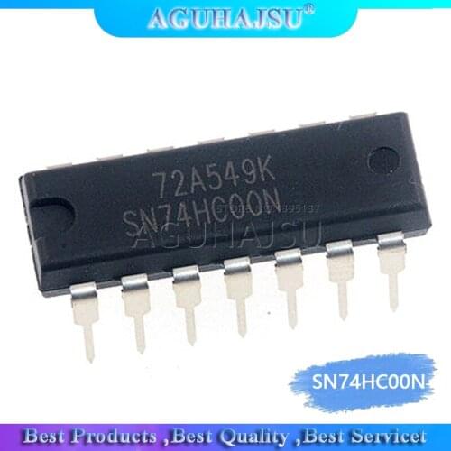 10PCS SN74HC00N DIP14 SN74HC00 DIP 74HC00 DIP-14 new and original IC