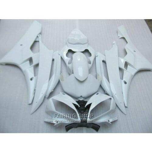 100% fit injection mold fairings For Yamaha R6 06 07 white motorcycle fairing kit YZF 2006 2007 YT26