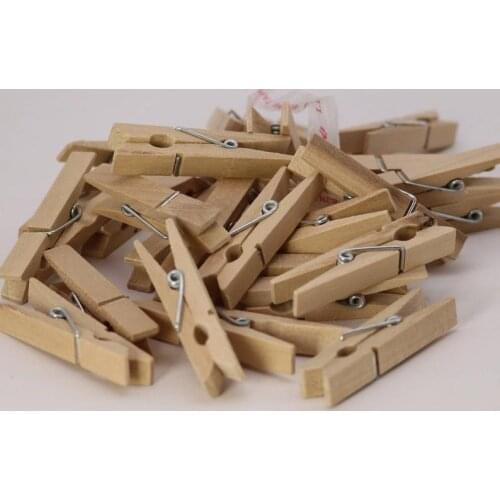100 pcs Personalized Mini Clothespins Bridal shower Name Decorated wooden Wooden Clip - Craft Clothes Pins - For Scrapbook