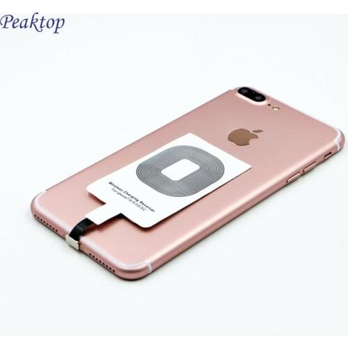 2017 Peaktop Sale Qi Wireless Charger Receiver Module Adapter for Apple iPhone 6 6S 7 Plus 5 S 5S SE Charging Receptor Pad Coil