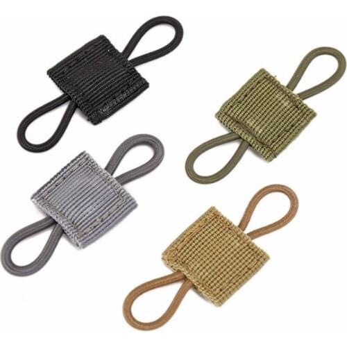 5pcs Tactical MOLLE Elastic Molle Ribbon Buckle Binding Retainer Antenna Stick Pipe Backpack Accessories Rope Webbing Buckle