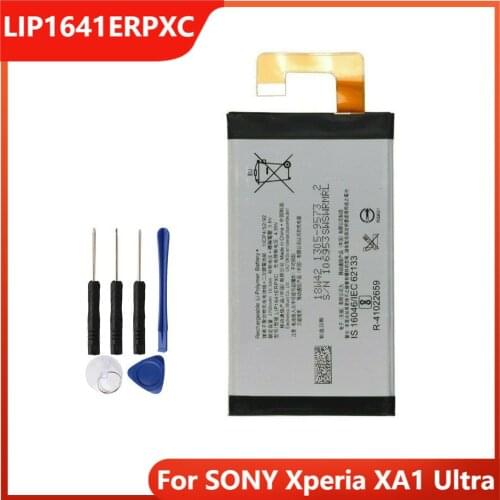 Original Replacement Phone Battery LIP1641ERPXC For SONY Xperia XA1 Ultra Rechargable Batteries 2700mAh With Free Tools