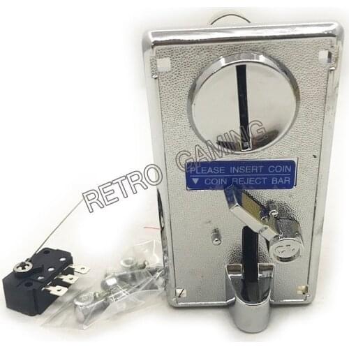 Arcade coin acceptor coin selector Plastic Electronic Mechanism mech for Arcade Games Machines Accessory Parts