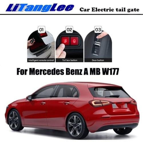 LiTangLee Car Electric Tail Gate Lift Tailgate Assist System For Mercedes Benz A MB W177 Z177 V177 hatchback Remote Control Lid