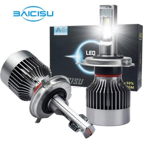 BAICISU Car LED Headlamp bulb H4 hi/low 70W 9600LM H1 H3 H7 H8 H9 H119005 9006 HB3 HB4 12V White light