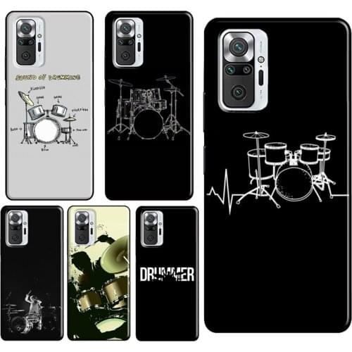 Drum Drummer Music Dj For Xiaomi Redmi Note 10 8 9 Pro Note 8T 9S Phone Case For Redmi 9T 9A 9C 8A 7A K40 Cover