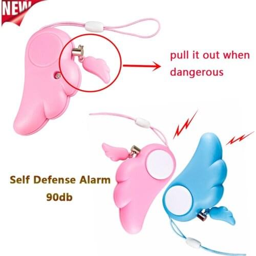 Self Defence Keychain Alarm Personal Protection Girl Women Security Rape Alarm 90dB Loud Self Defense Supplies Emergency Alarm
