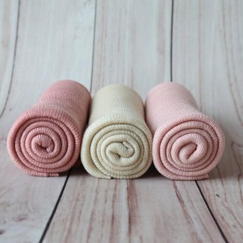 Newborn Baby Stretch Knit Wraps Layer Fabirc Newborn Jersey Wrap Photography Props
