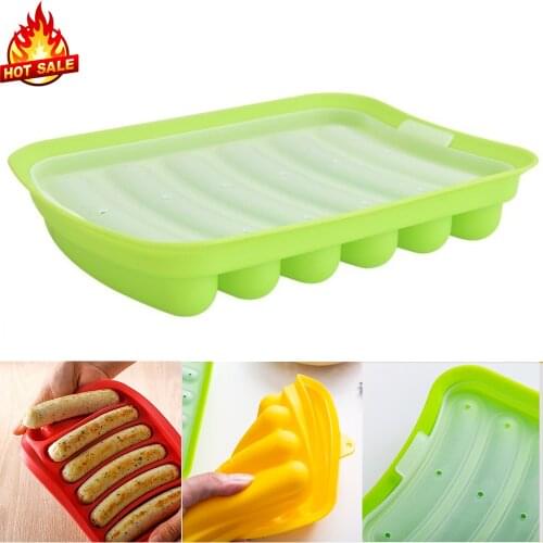 Sausage Making Mold DIY Food Grade Silicone Handmade Burger Hot Dog Manufacturer Reusable Mold Kitchen Gadgets Accessories