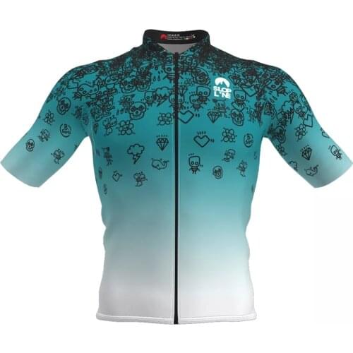 Slopline Summer Cycling Jersey Breathable MTB Short Sleeve Triathlon Shirt Top Quick Dry 2021 New products Maillot Ropa Ciclismo