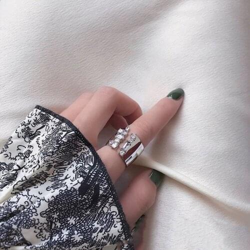 2021 Fashion Women Luxury AAA CZ with Adjustable Crack Width Rings for Women Stranger Things Womens Jewelery Sale Cool Stuff