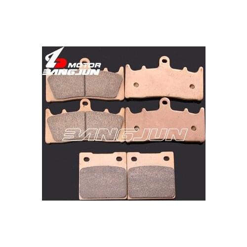 Motorcycle Front Rear Metal Brake Pads For Kawasaki ZX-12R 2000-2003 ZX-7R 1996-2003 ZRX1100 ZRX1200