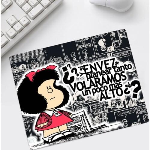 The Latest New Russian Boy Pad Cartoon Mafalda Comfortable Mouse Pad Game Small Mouse Pad Size Is 18x22cm Rubber Mouse Pad Desk