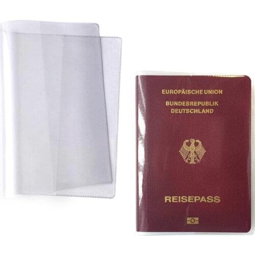 4pcs Passport Holder Cover Waterproof Transparent Protective Case for International Certificate of Vaccination New